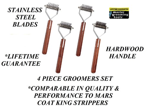 Set dog coat stripper - dog,